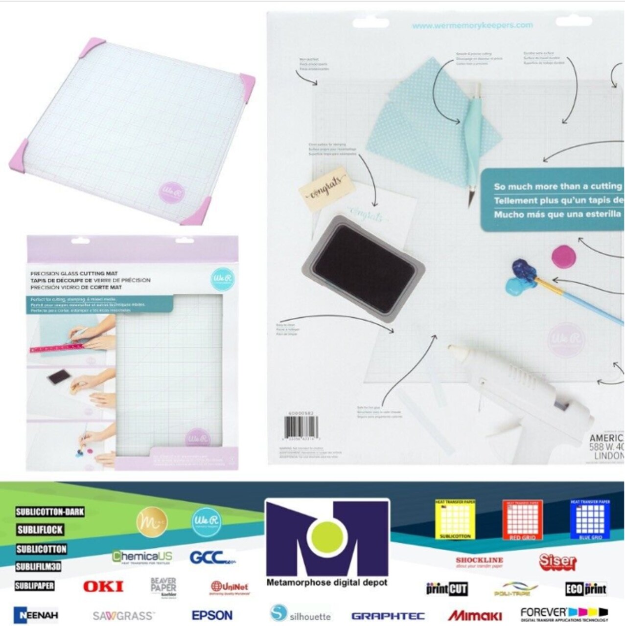 We R Memory Keepers TRIMMERS & MATS - PRECISION GLASS CUTTING MAT LILAC 60000582